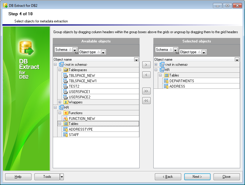 hs2109 - Step4 - Selecting objects for metadata extraction