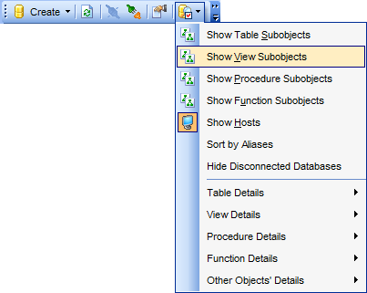 DB Explorer - Configuring DB Explorer - View Mode