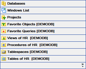 DB Explorer - Using tabs - View as tabs