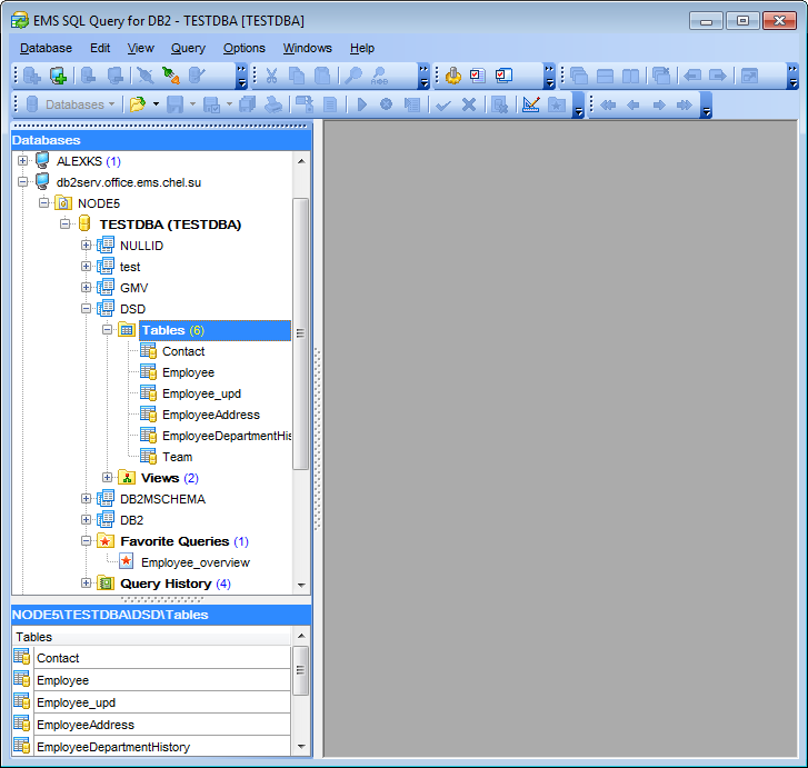 hs2200 - Database navigation