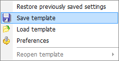 hs2210 - Saving template