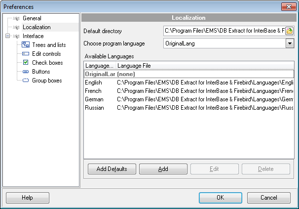 hs2320 - Setting program language