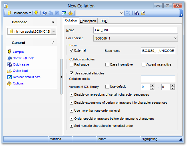 Collation Editor - Editting collation