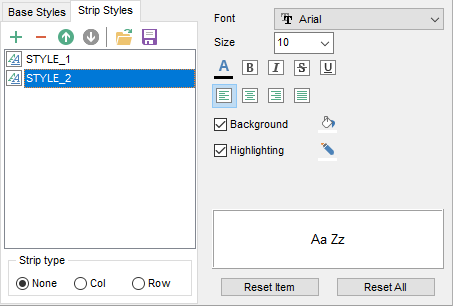 Export Data - Format-specific options - Word - Strip Styles