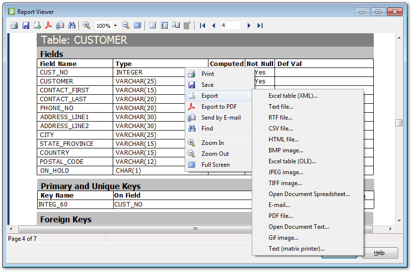 Report Viewer - Metadata