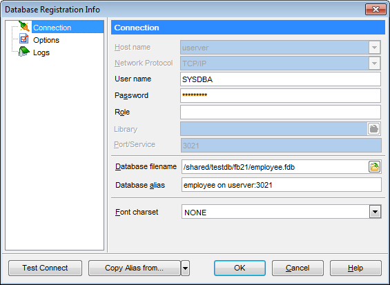 hs3251 - Editing connection properties