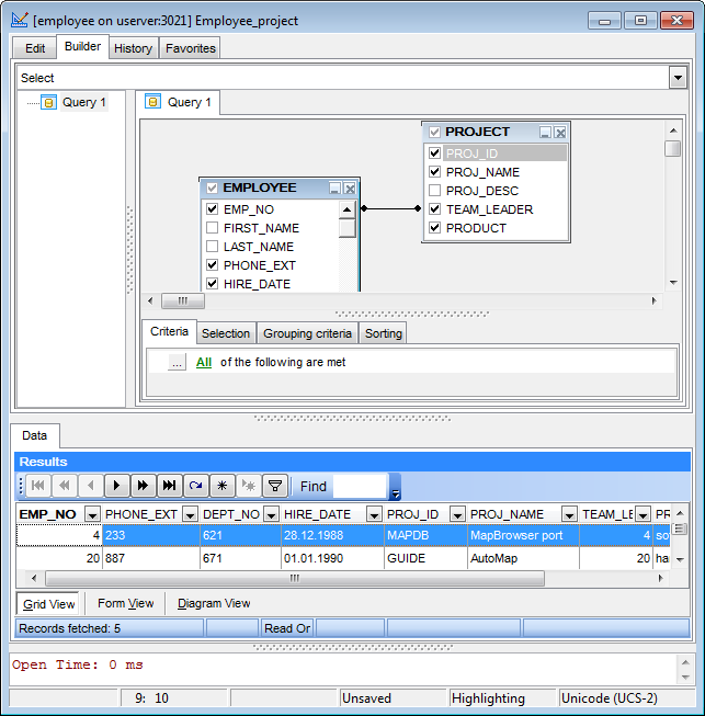 hs3328 - Query execution