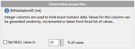 Integer field parameters