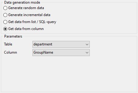 String field parameters - Mode - Field