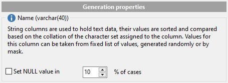 String field parameters