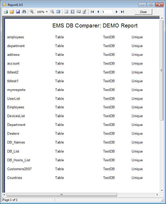 Report Designer - Preview