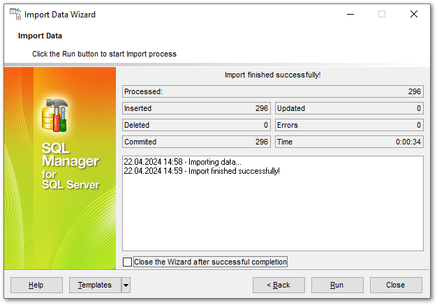 Import Data - Importing data