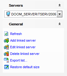 Linked Servers - Linked servers manager - Using Navigation bar