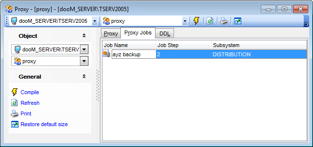 Proxy Editor - Viewing proxy jobs