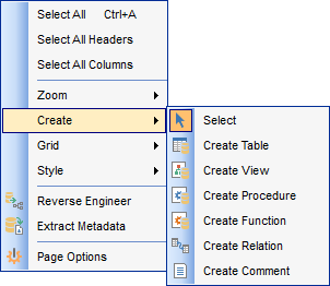 VDBD - Using context menu