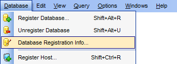 hs3250 - Database Registration Info