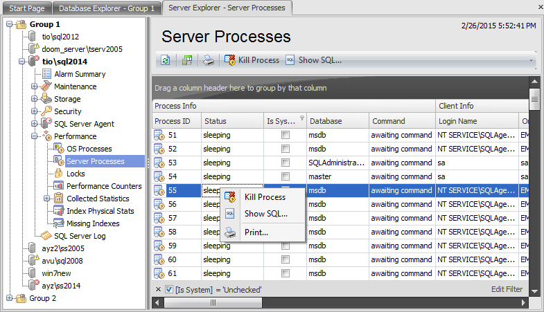 Performance - Processes