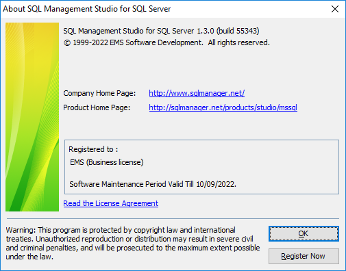 Welcome to SQL Studio - About