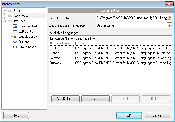 hs2320 - Setting program language