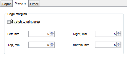 Create Report - Specifying margins