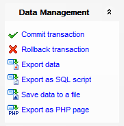 Data View - Using Navigation bar