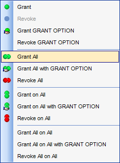 Grant Manager - Using context menu