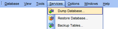 menuServices_DumpDatabase