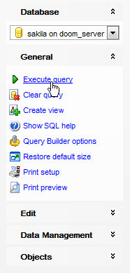 Query Builder - Query execution