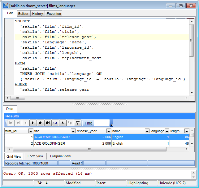 hs3315 - Executing queries