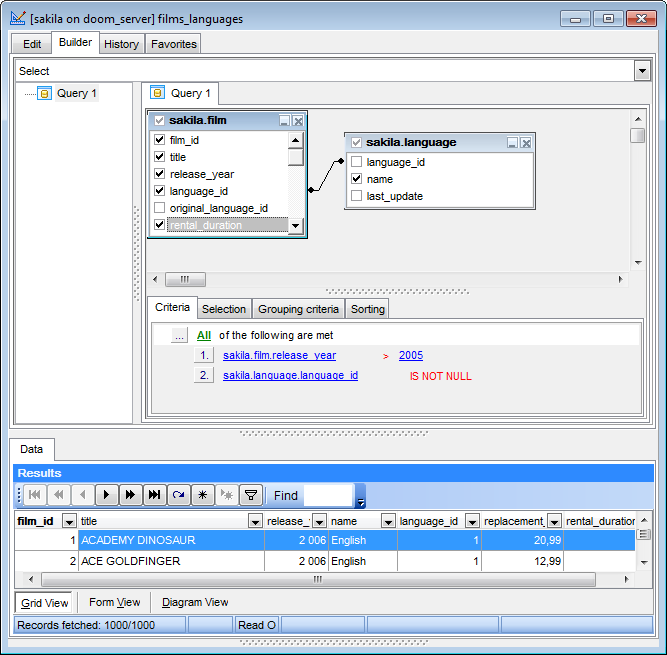 hs3328 - Query execution