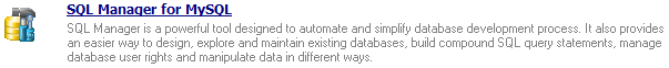 Database Management - Running SQL Manager