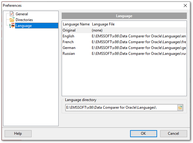 Preferences - Localization