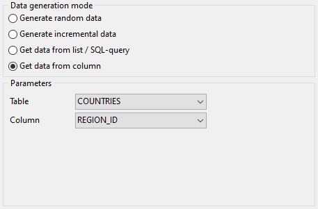 Number field parameters - Mode - Field