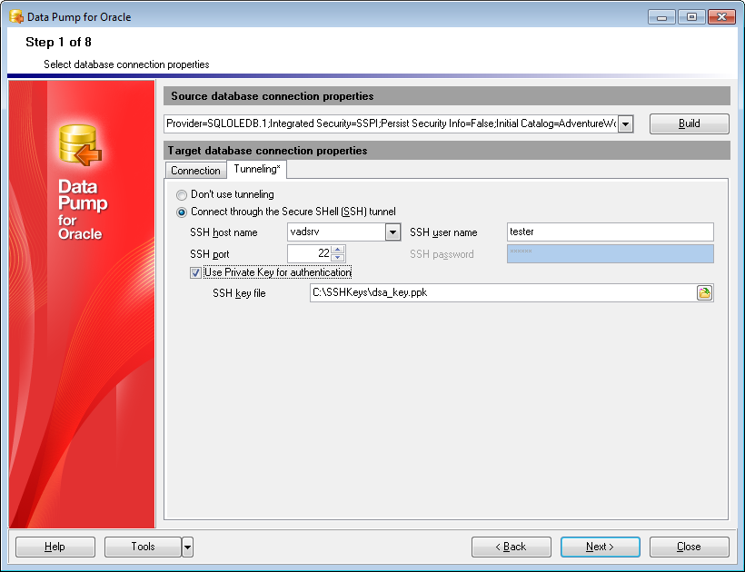 Step 1 - SSH tunneling options