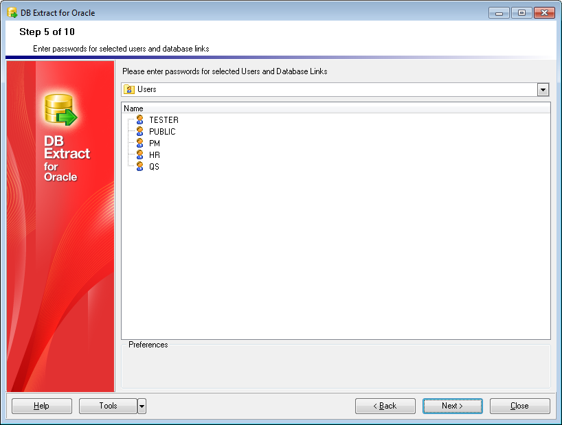 hs2112 - Step5 - Managing users and database links