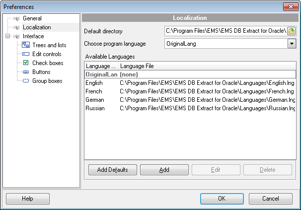 hs2320 - Setting program language