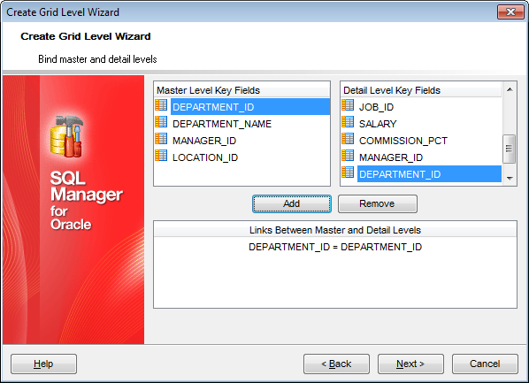 Create Grid Level - Binding master and detail levels