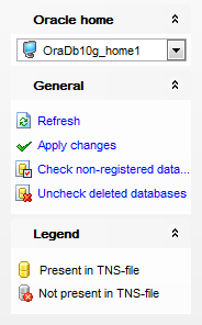 Database Registration Manager - Using Navigation bar