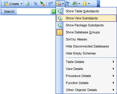 DB Explorer - Configuring DB Explorer - View Mode