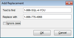 Import Data - Setting advanced field formats - Add Replacement