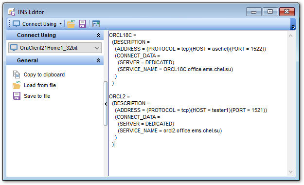 Local Naming parameters - File Contents