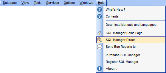 menuSQLManagerDirect