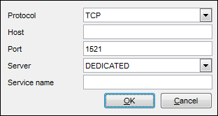 Register Database wizard - Setting specific options - Connection string