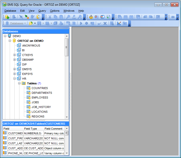 hs2200 - Database navigation