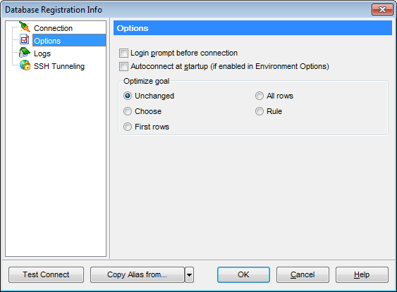 hs3252 - Setting database options