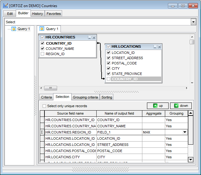 hs3324 - Setting output fields