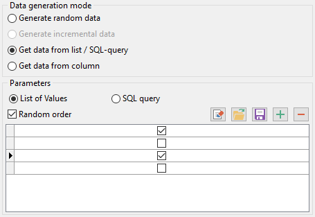 BOOLEAN field parameters - Mode - List or query