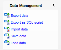 Data View - Using Navigation bar