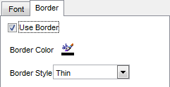 Export Data - Format-specific options - Excel 2007 - Border