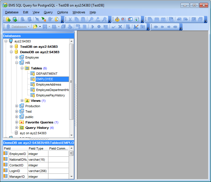 hs2200 - Database navigation